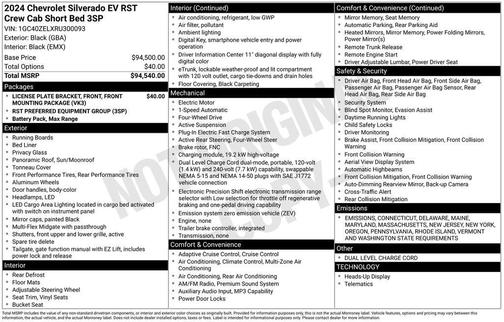 2024 Chevrolet Silverado EV First-Edition RST 4WD
