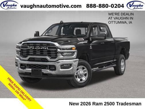 Diamond Black Crystal Pearlcoat 2026 RAM 2500 Warlock Crew Cab 4x4 6'4' Box