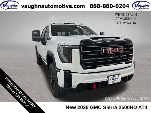 Summit White 2026 GMC Sierra 2500 AT4
