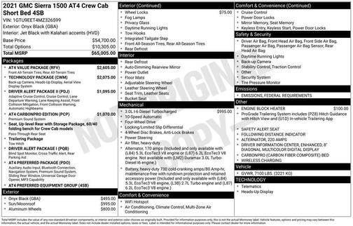 2021 GMC Sierra 1500 AT4