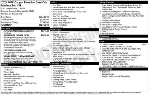 2024 GMC Canyon Elevation