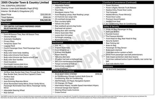 2005 Chrysler Town & Country Limited