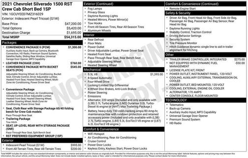 2021 Chevrolet Silverado 1500 RST