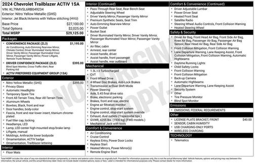 2024 Chevrolet Trailblazer ACTIV