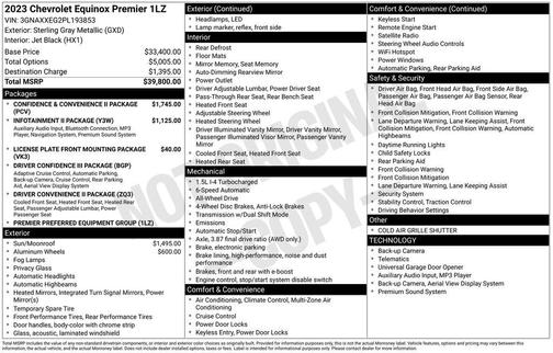 2023 Chevrolet Equinox Premier w/1LZ