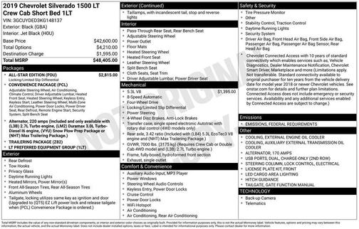 2019 Chevrolet Silverado 1500 LT