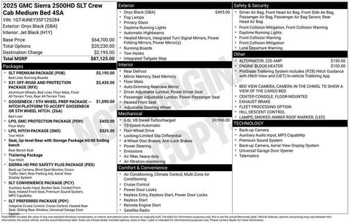 2025 GMC Sierra 2500 SLT