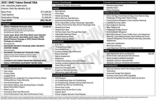 2021 GMC Yukon Denali