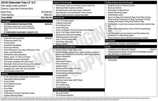 2018 Chevrolet Trax LT