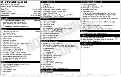 2018 Chevrolet Trax LT