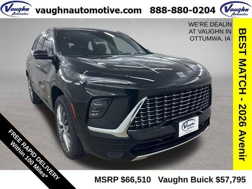 ebony twilight metallic 2026 Buick Enclave Avenir