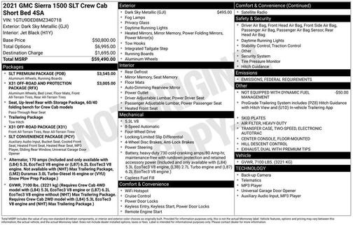 2021 GMC Sierra 1500 SLT