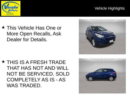 Iris Blue 2012 Hyundai TUCSON GLS