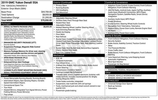 2019 GMC Yukon Denali