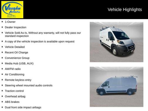 2021 RAM ProMaster 2500 High Roof