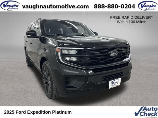 Agate Black Metallic 2025 Ford Expedition Platinum