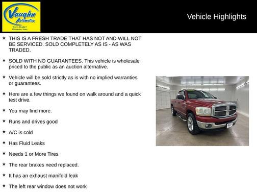2006 Dodge Ram 1500 SLT Quad Cab