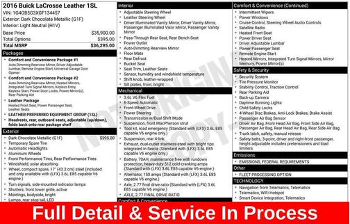 2016 Buick LaCrosse Leather