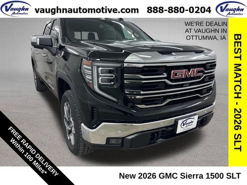 Onyx Black 2026 GMC Sierra 1500 SLT