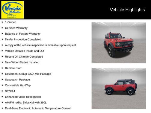 Race Red 2023 Ford Bronco Black Diamond