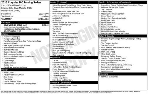 2013 Chrysler 200 Touring