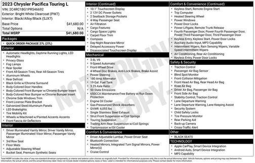 2023 Chrysler Pacifica Touring L