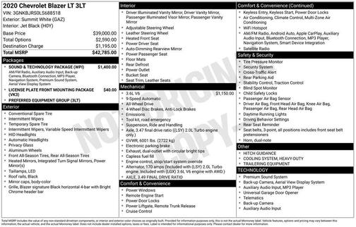 2020 Chevrolet Blazer 3LT