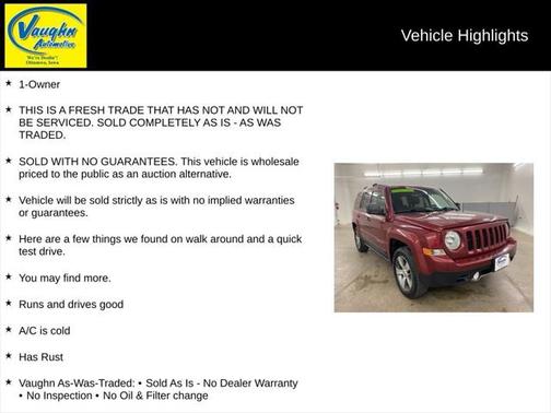 2017 Jeep Patriot High Altitude