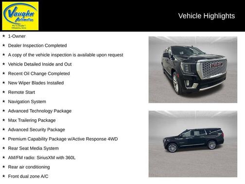 Onyx Black 2023 GMC Yukon XL Denali