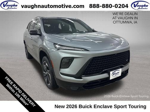 moonstone gray metallic 2026 Buick Enclave Sport Touring