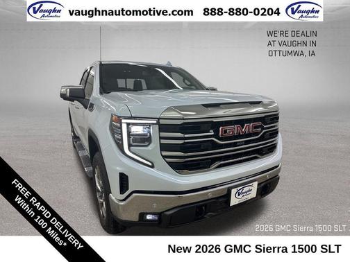 Glacier White Tricoat 2026 GMC Sierra 1500 SLT