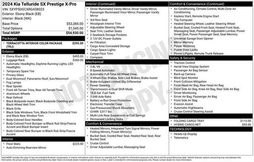 2024 Kia Telluride SX Prestige X-Pro