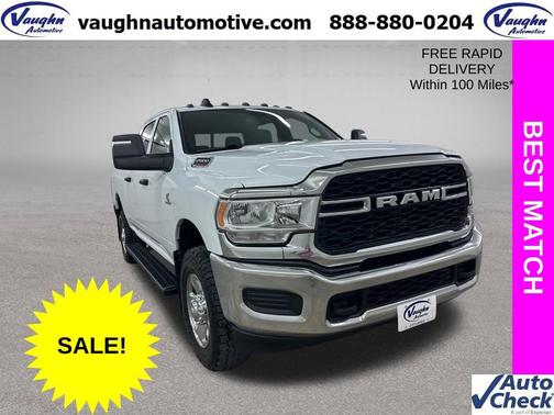 Bright White Clearcoat 2024 RAM 2500 Tradesman Crew Cab 4x4 6'4' Box