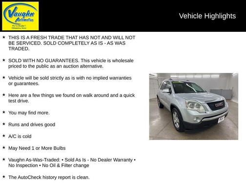 2012 GMC Acadia SLT-1
