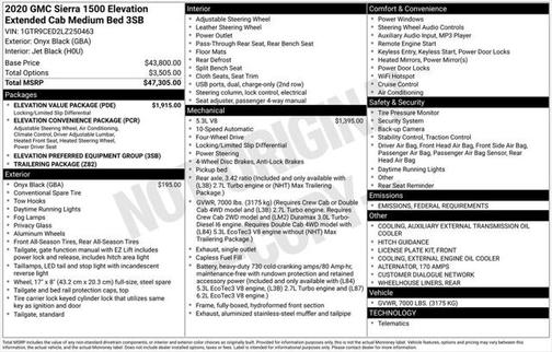 2020 GMC Sierra 1500 Elevation