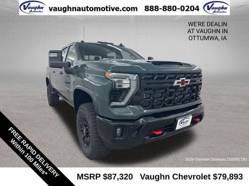 2026 Chevrolet Silverado 2500 Crew Cab, Standard Bed, XR2, 4WD