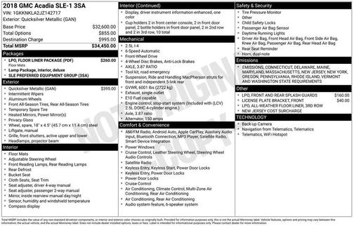 2018 GMC Acadia SLE-1