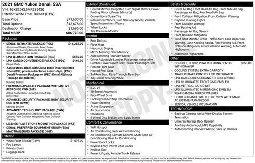 2021 GMC Yukon Denali