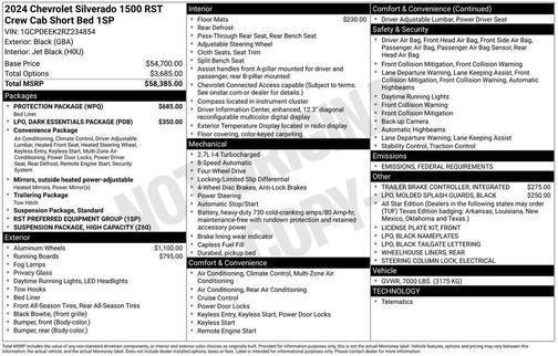 2024 Chevrolet Silverado 1500 RST