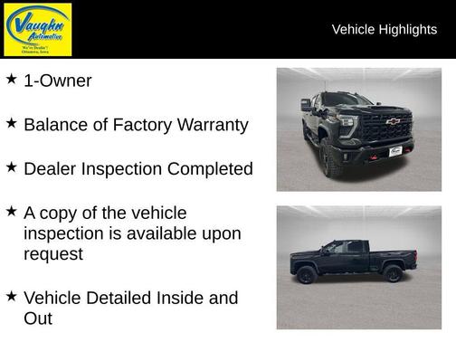 Black 2025 Chevrolet Silverado 2500 4WD Crew Cab Standard Bed ZR2