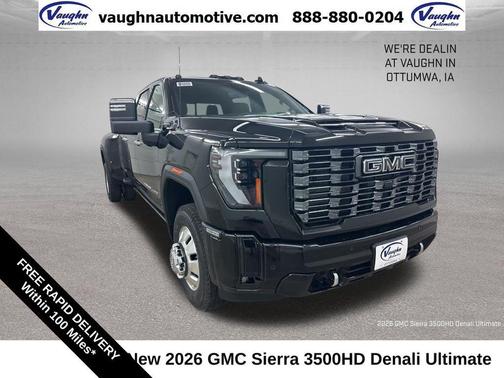 Onyx Black 2026 GMC Sierra 3500 Denali