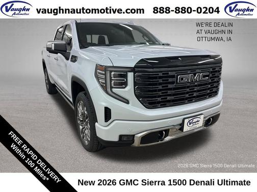 Glacier White Tricoat 2026 GMC Sierra 1500 Denali Ultimate
