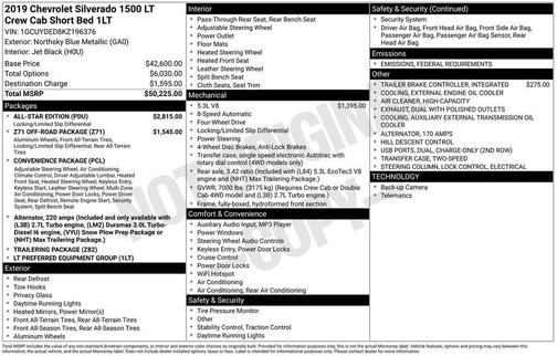 2019 Chevrolet Silverado 1500 LT