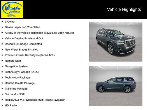 Dark Sky Metallic 2020 GMC Acadia Denali