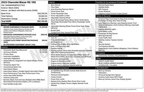 2023 Chevrolet Blazer RS