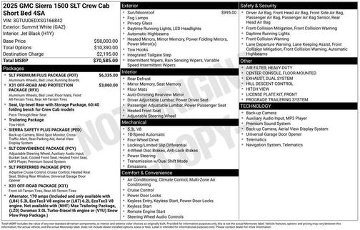 2025 GMC Sierra 1500 SLT