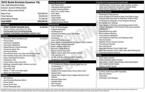 2023 Buick Envision Essence AWD