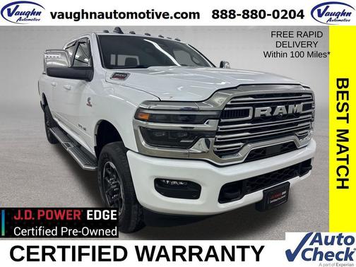 Bright White Clearcoat 2025 RAM 3500 Laramie Crew Cab 4x4 6'4' Box