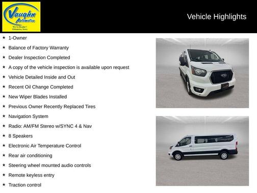 Oxford White 2024 Ford Transit-350 XLT