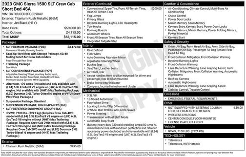 2023 GMC Sierra 1500 SLT